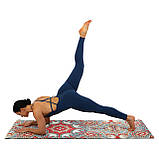 Замшевий двошаровий килимок для йоги 183x61x0.3 см Record FI-5662-46, фото 8