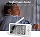 Відеоняня Wi-Fi Baby Monitor B5 з датчиком звуку, руху, нічне бачення + термометр, радіоняня, няня, фото 3