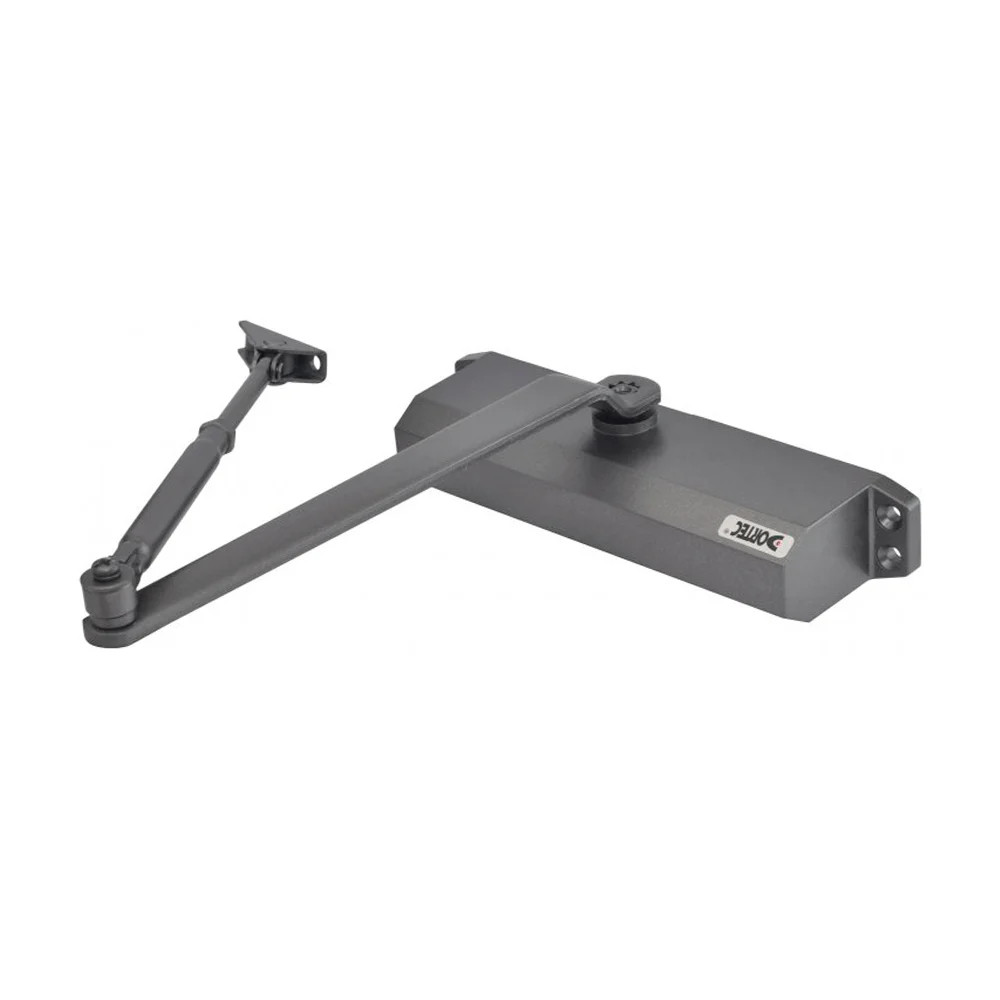 Дверний доводчик Dortec DT-65H Graphite з фіксацією дверей у відчиненому положенні (63-00057)