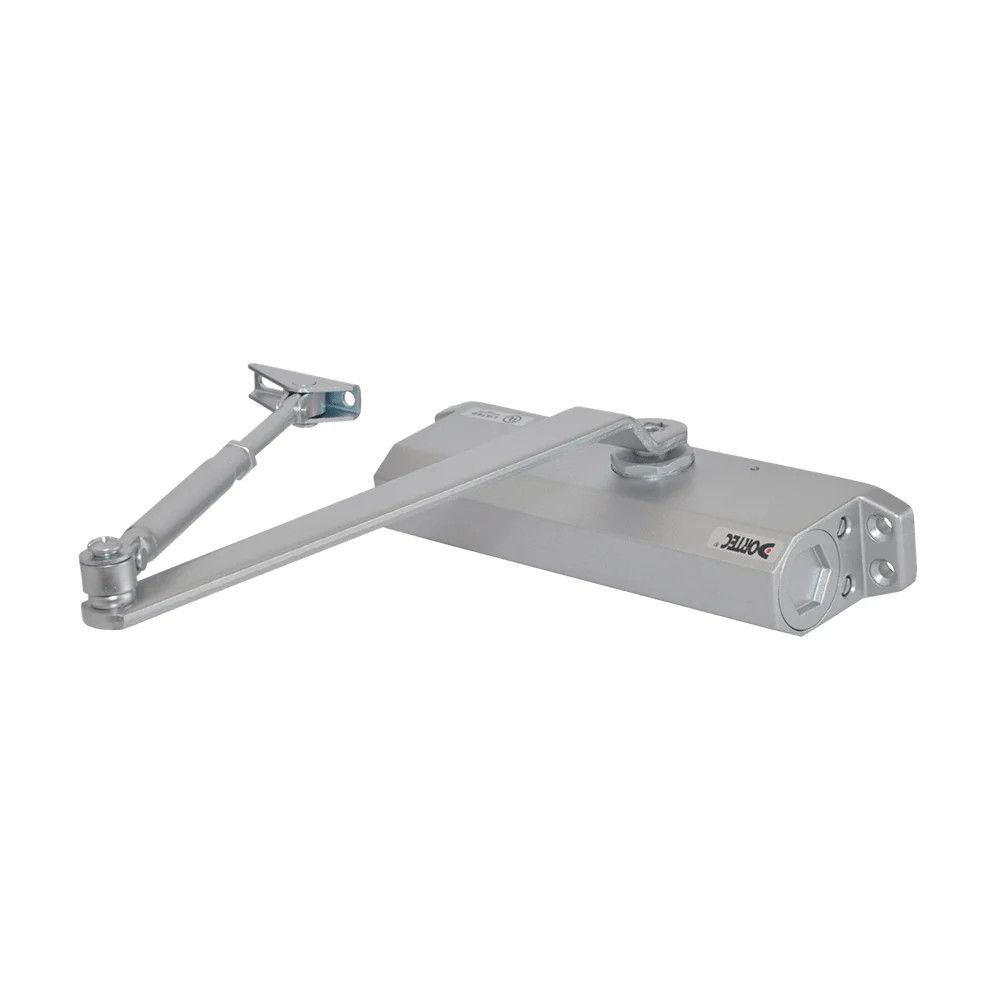 Дверний доводчик Dortec DT-516H Silver з фіксацією дверей у відчиненому положенні (63-00006)