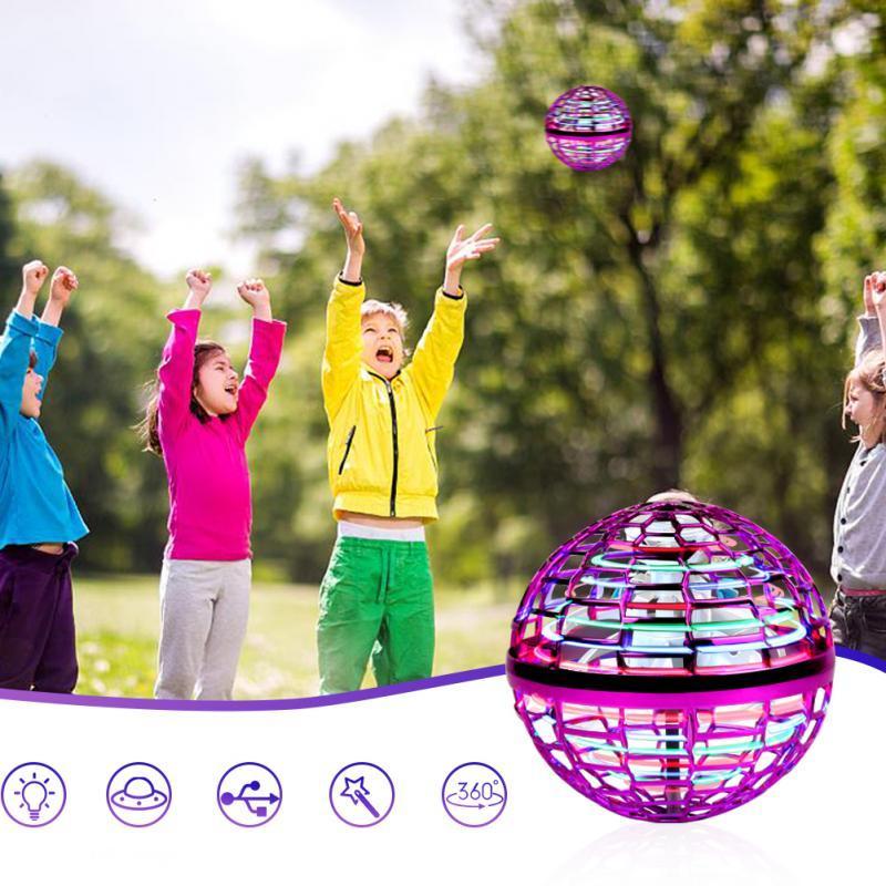 Летающий шар бумеранг с подстветкой Флайнова, Игрушка мяч левитирующий с подсветкой для детей TRA - фото 6 - id-p2122286696