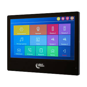 Відеодомофон 10" WiFi Tuya Light Vision SINGAPORE (AI) FHD Black (82-00239), фото 3