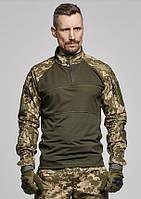 Тактическая боевая рубашка убакс Ubacs пиксель/ мультикам тактическая кофта военная рубашка убакс с липучками