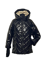 Модні жіночі куртки демісезонні лакові розмір 48-60