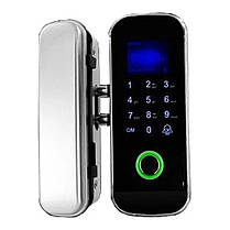 Замок біометричний автономний на скляні двері Trinix TRL-3303BG зі зчитувачем відбитків пальців і карт EM-Marine (65-00004), фото 3