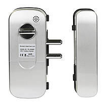 Замок біометричний автономний на скляні двері Trinix TRL-3303BG зі зчитувачем відбитків пальців і карт EM-Marine (65-00004), фото 4