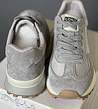 Жіночі кросівки Lonza сірі демісезонні шкіряні, фото 6