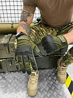Тактические перчатки Wallizard Tactical Стрелковые oliva