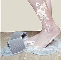 Силиконовый коврик-щетка массажный для ног LY-438, Массажный коврик-мочалка для мытья ног и спины TRA