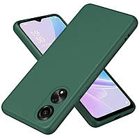 Чохол Fiji Full Soft Premium для Oppo A78 (CPH2565) протиударний бампер з мікрофіброю Dark Green