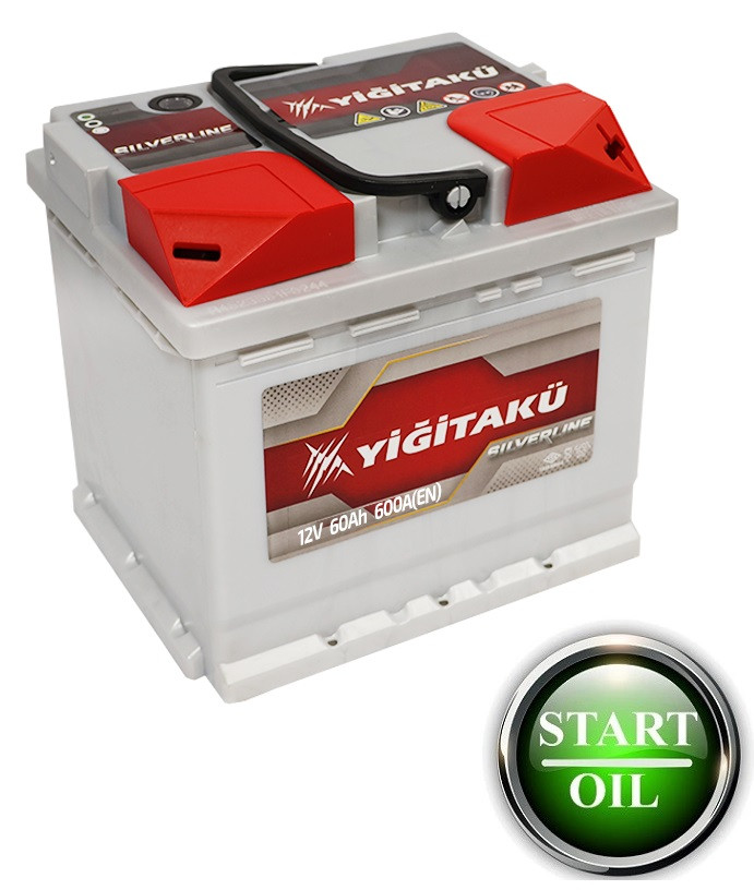 Акумулятор YIGITAKU MF 60Ah 600A R+ (h=175)