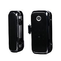 Замок біометричний автономний на скляні двері Trinix TRL-3306BTG з Bluetooth, зчитувачем відбитків пальців і карт Mifare, фото 4