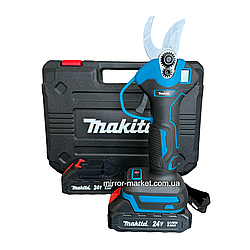 Акумуляторний секатор Makita DUP 270 (24V, 5AH). Електросекатор Макіта для гілок.