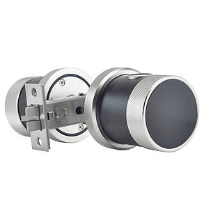 Замок біометричний автономний Trinix TRL-5106BTF Silver з Bluetooth, зчитувачем відбитків пальців і карт Mifare (65-00022), фото 1