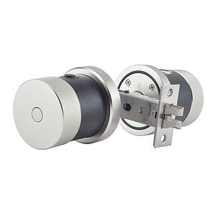 Замок біометричний автономний Trinix TRL-5106BTF Silver з Bluetooth, зчитувачем відбитків пальців і карт Mifare (65-00022), фото 3