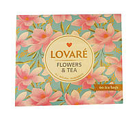 Набор чайный Ловаре Lovare Flowers & Tea 12 видов по 5 шт