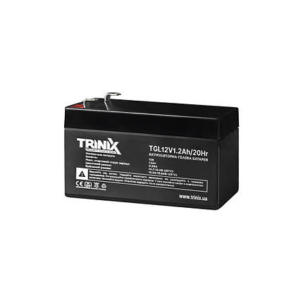 Акумуляторна батарея гелева 12В 1.2Аг Trinix TGL12V1.2Ah/20Hr GEL (44-00069), фото 1