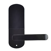 Замок біометричний автономний Trinix TRL-5107BTF Black Left з Bluetooth, зчитувачем відбитків пальців і карт Mifare (65-00046), фото 4