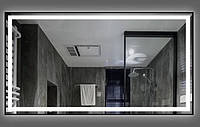 Зеркало Dusel DE-M0061S1 Black 65х80 см с часами и Bluetooth 600611