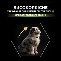 Сухий корм для цуценят Pro Plan Medium Puppy Healthy Start для середніх порід з куркою 12 кг, фото 3
