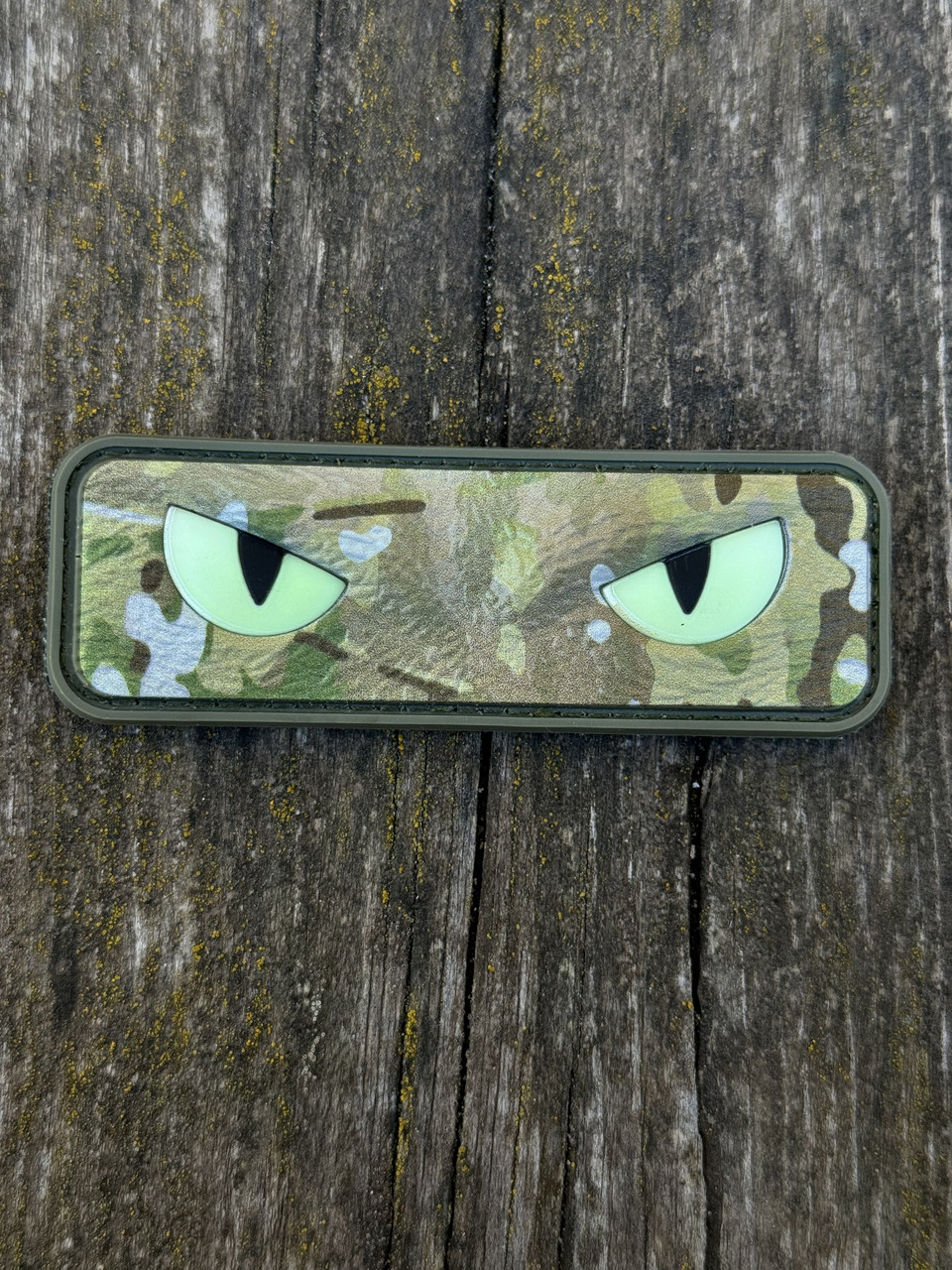 Шеврон/патч резиновый ПВХ Очі кота мультикам, фото 1