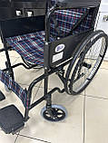 Інвалідний візок G100 складний сталевий Karadeniz Medikal, фото 2