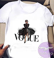 Жіноча футболка з принтом Vogue, РОЗМІР 42\44
