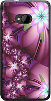 Чехол на HTC One M7 Цветочная мозаика "1961u-36-18101"