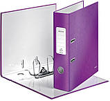 Папка-реєстратор LEITZ WOW А4, 80мм, фіолетовий(1005-00-62), фото 2
