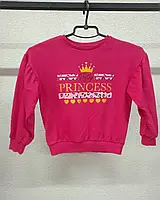 Детский розовый свитшот, толстовка, кофта, свитер для девочки 5-6 лет , 110-116 см studio