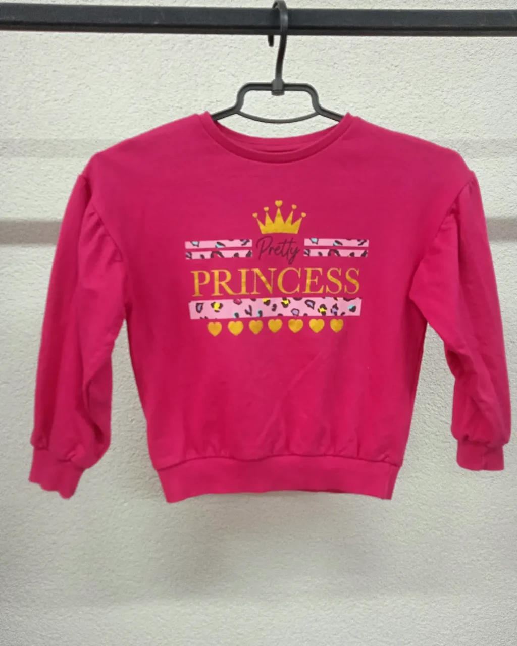 Дитячий рожевий світшот, толстовка, кофта, светр для дівчинки 5-6 років, 110-116 см studio