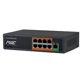 PoE-комутатор 9-портовий NVC-908D (73-00112)