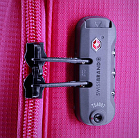 Чемодан на колесах для подорожей Swissbrand Silkeborg (L) Fuchsia/Light Grey (SWB_LLSIL941L), фото 8