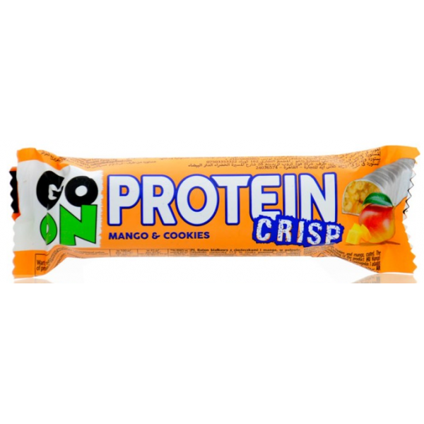 Протеїнові батончики Go On Батончик Crisp Bar with Mango&Cookie 24x45g