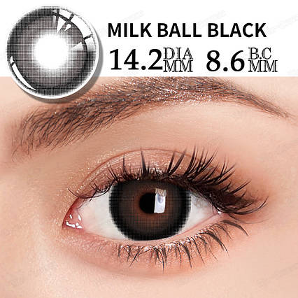 Чорні контактні лінзи Milk Ball Black