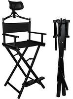 Алюмінієве крісло для макіяжа з підголовником BeautyLushh