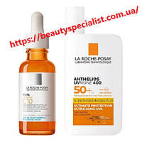 Набор против морщин для обновления кожи лица La Roche-Posay Pure Vitamin C10 и SPF50+
