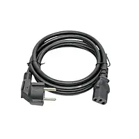 Шнур живлення С13 - CEE 7/7 3м 1.5 мм2 Kingda PC6065-3M Black