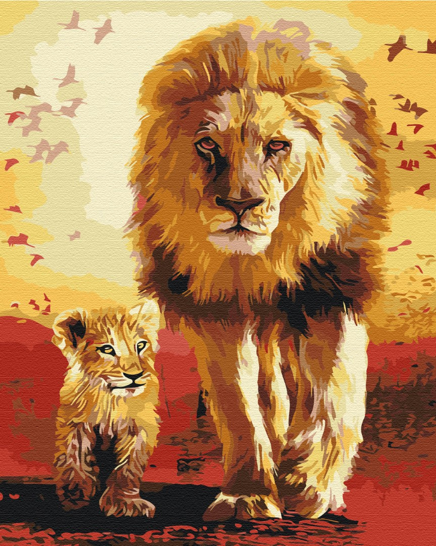 Картина за номерами Прогулянка саванною, 40*50см, Brushme, BS3008