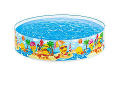 Дитячий каркасний басейн Intex 58477 «Утинний риф» (122х25 см)