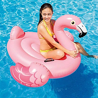 Детский надувной плот платформа для плавания Intex "Фламинго", для детей от 3 лет, размер 143х137х97 см