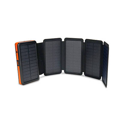 Повербанк з сонячною панеллю 20000mAh Power Bank Kraft TPB-20SLP4F (43-00044), фото 1