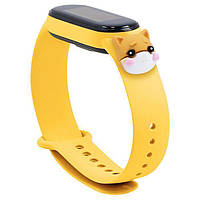 Ремешок Cartoon Strap для Xiaomi Mi Band 5 6 Yellow Fox