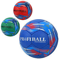 Мяч футбольный размер 5, ПУ1, 4мм, ручная работа, 3 цвета, 2500-263