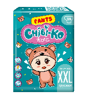 Детские подгузники-трусики с индикатором наполнения Chibi-Ko, размер XXL 15-25 кг, 38 шт