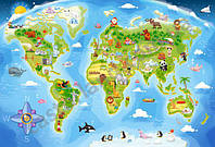 Пазл Castorland 40maxi Карта мира 59*40, B-040117