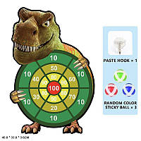 Дартс арт. TT935 Динозавр, 3 мячика в пакете 46*33*3, 6 см TZP142