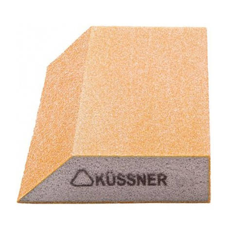 Шліфувальний брусок трапеція губка Kussner Soft P100 еластичний 125x90x25, фото 3