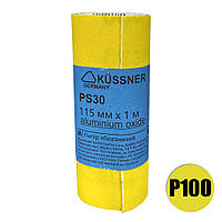 Наждачная бумага Kussner PS 30, 100, универсальный рулон 115 мм x 1 м от Latinta
