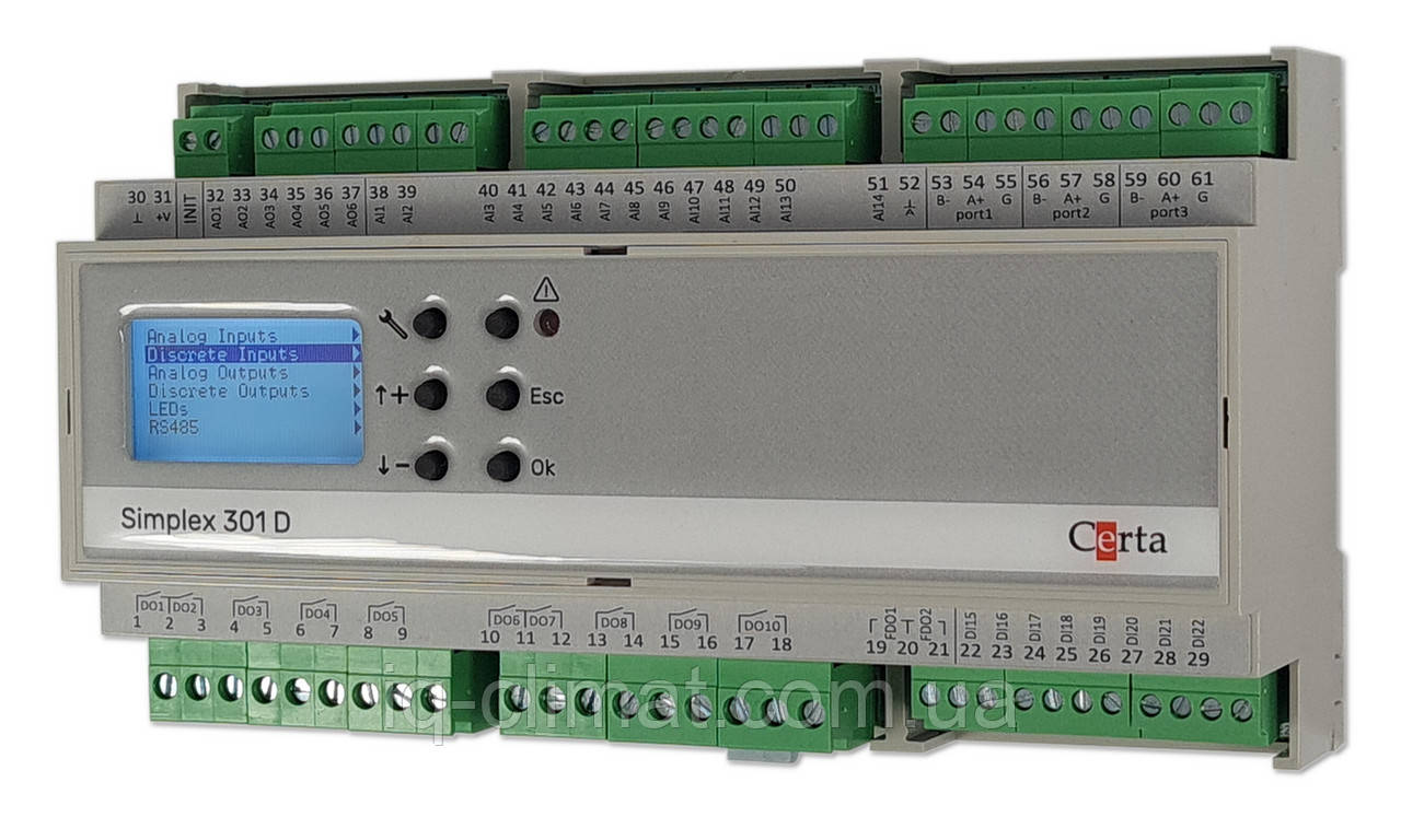 Simplex 301D контроллер свободно программируемый Certa (Церта), с дисплеем - фото 1 - id-p2118348683